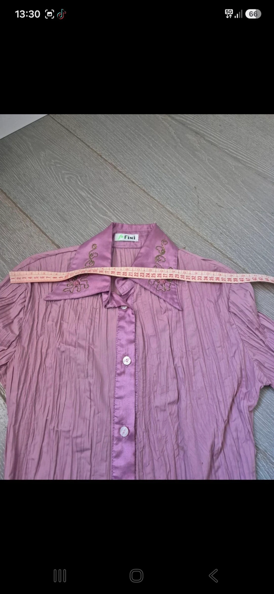Blusa rosa manga larga. Fini. Tamanho único – photo 11